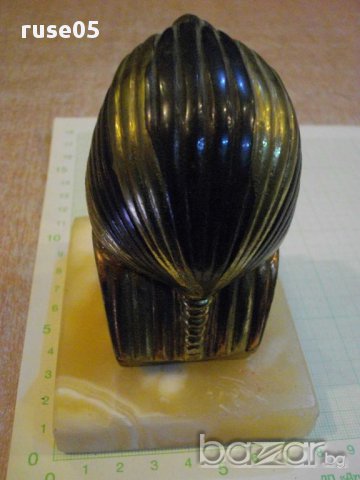 Глава на фараон от бронз, снимка 3 - Други ценни предмети - 11821814