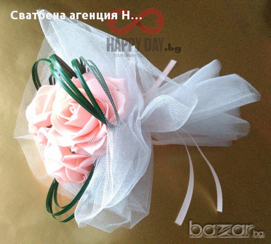 Сватбен букет Рита, снимка 3 - Сватбени аксесоари - 14812207