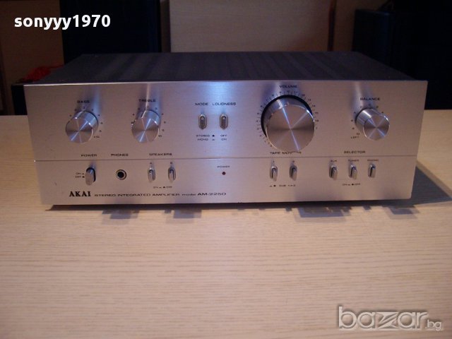 akai am-2250 stereo amplifier made in japan-внос швеицария