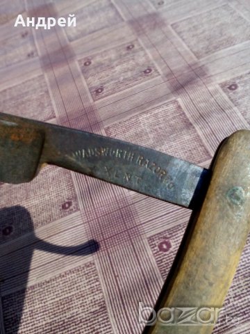 Стар бръснач Wadsworth Razor co XLNT, снимка 6 - Антикварни и старинни предмети - 17015471