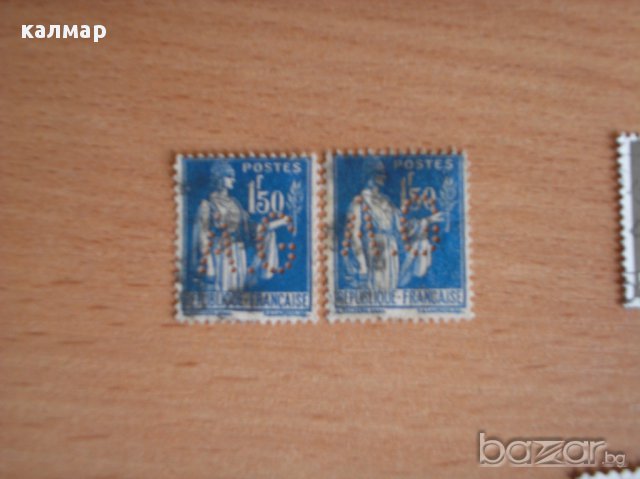 стари френски пощенски марки , снимка 1 - Филателия - 12287358