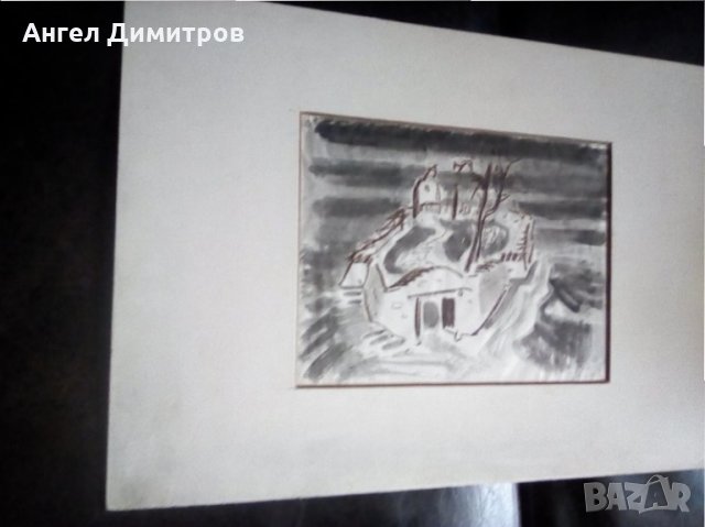 Картина смесена техника Мони Аладжемов , снимка 5 - Картини - 25413611