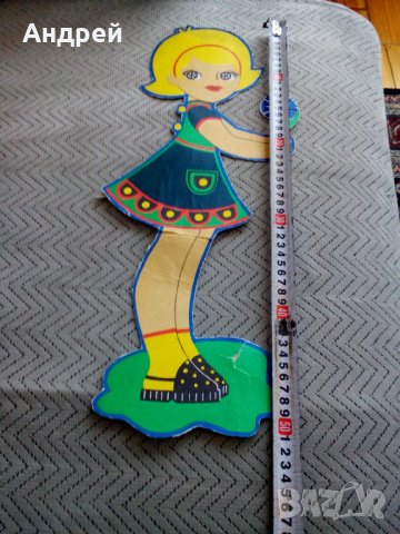 Стара картонена кукла, снимка 4 - Други ценни предмети - 25159697