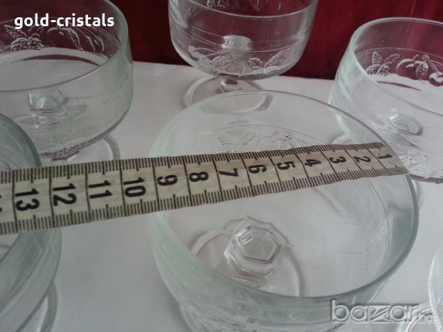кристални чаши купички , снимка 3 - Антикварни и старинни предмети - 20389731
