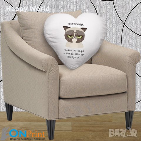 Възглавничка с надпис по Ваш избор , снимка 13 - Декорация за дома - 22508196
