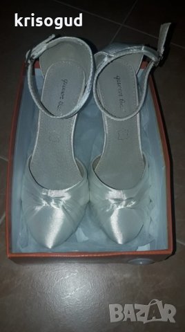 Елегентни официални сатенени обувки, НОВИ! Номер: 38, снимка 13 - Други - 21710799