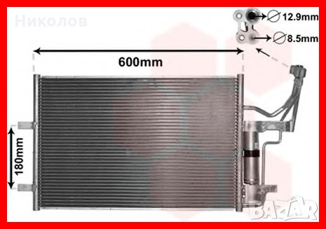 Радиатор (кондензер) за климатик за MAZDA 3 BK 03-09/ MAZDA 5