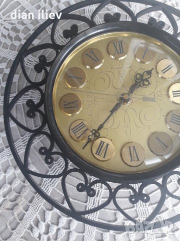 Стар Стенен часовник- Янтар, снимка 14 - Антикварни и старинни предмети - 24310369