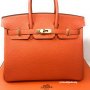 Hermes Birkin 35 оригинал кожа, снимка 2