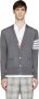 THOM BROWNE Striped Grey Cardigan Мъжки Пуловер Жилетка size S, снимка 7