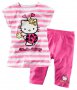 Летен комплект Hello Kitty  блузка + клинче 6-7-8-9 години, снимка 1
