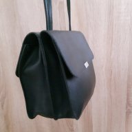 Poco Loco - интересна черна чанта от естествена кожа, снимка 11 - Чанти - 17666690