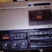Philips N2511, Stereo Cassette Deck, Cassette Recorder, Cassette Player, Tape Player, Sound Recorder, снимка 2 - Декове - 24590494
