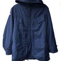 KLU Seyntex мъжко ватирано яке палто с подвижна подплата и качулка тъмно синьо, снимка 2 - Якета - 23560497