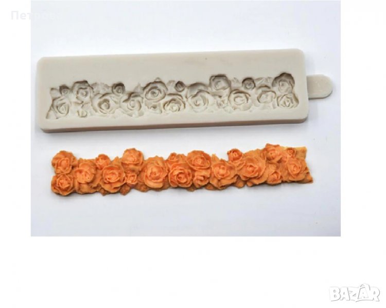 Силиконов молд – Венец от рози , снимка 1