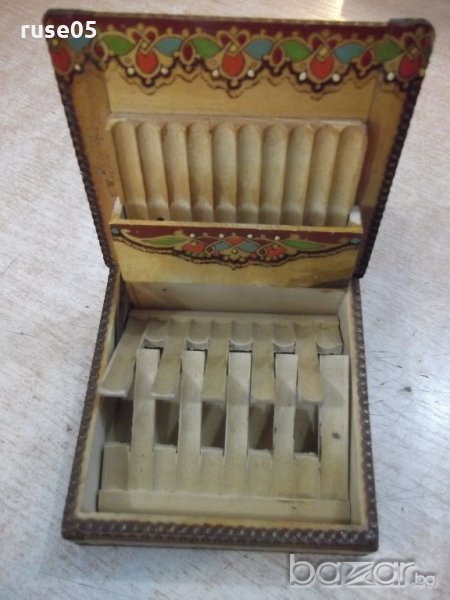 Кутия за цигари пирографирана - 3, снимка 1