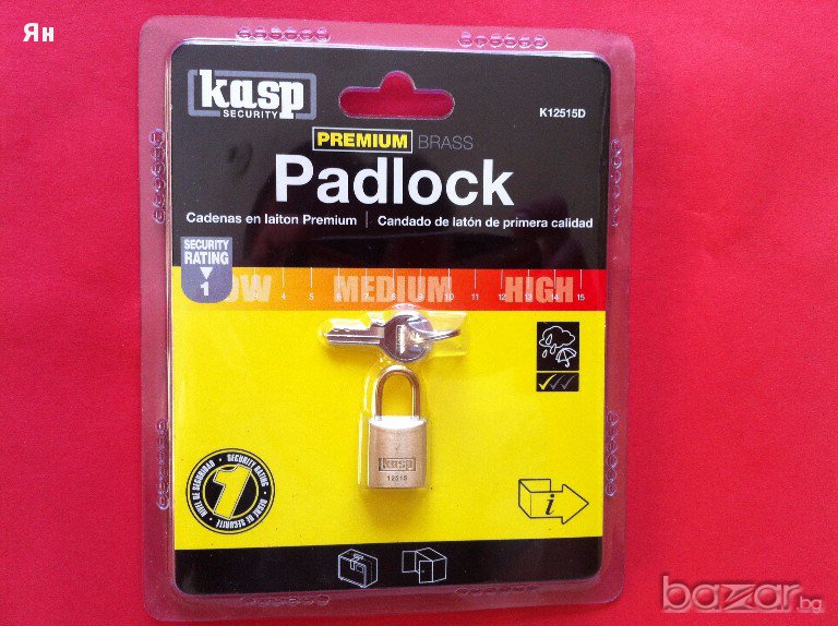 Катинари/Качествен Малък Катинар KASP за куфари,спортни чанти,шкафчета, снимка 1