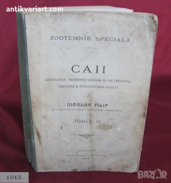 1915год. Книга за Историята и Породите Коне, снимка 1