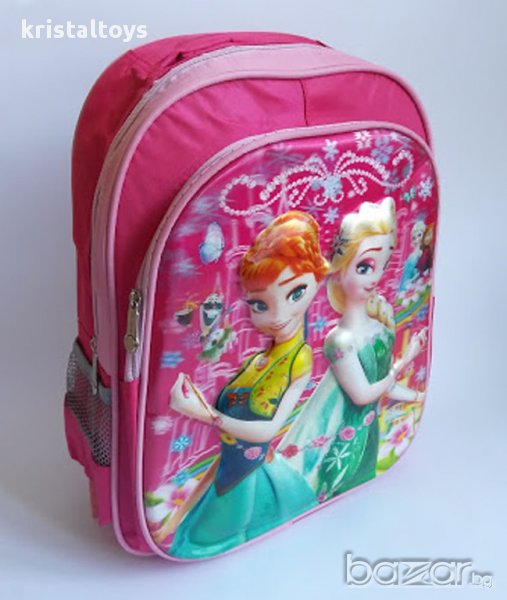 3D Ученическа раница Frozen - Елза и Анна, снимка 1