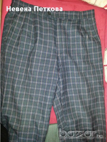 Мъжки вълнен панталон кариран, снимка 2 - Панталони - 12412205