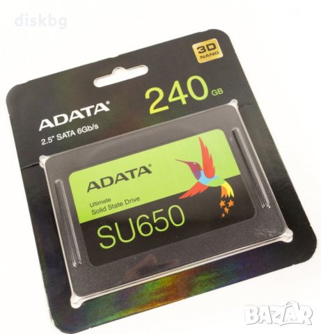 SSD 240GB ADATA SU650 SATA 6Gb/s - Нов твърд диск, запечатан