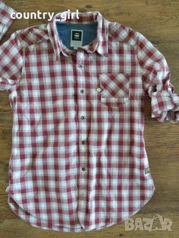 g-star legion straight check shirt - страхотна дамска риза, снимка 3 - Ризи - 26080165