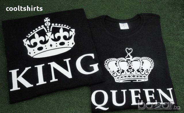 Свети Валентин! За ВЛЮБЕНИ! KING & QUEEN LOVE блузи! Поръчай модел С ТВОЯ ИДЕЯ!, снимка 3 - Блузи с дълъг ръкав и пуловери - 13326935