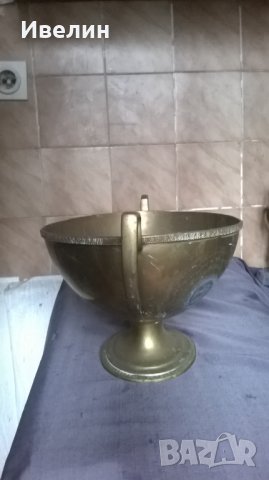 стара бронзова купа арт деко, снимка 3 - Антикварни и старинни предмети - 23742917