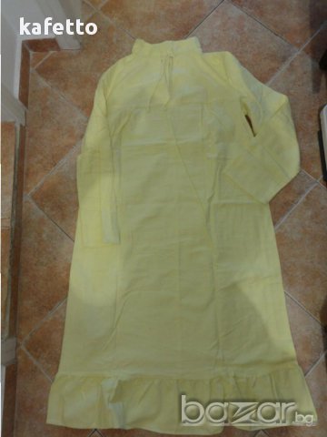 Нови памучни дебели жълти нощници