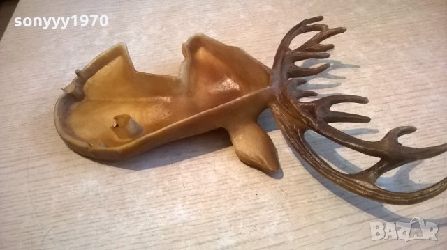 елен с рога-30х20х5см-внос швеицария, снимка 8 - Колекции - 23358731