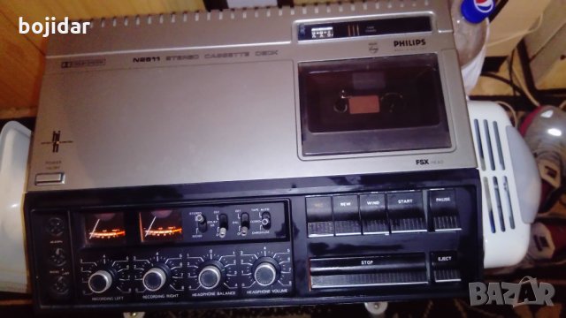 Philips N2511, Stereo Cassette Deck, Cassette Recorder, Cassette Player, Tape Player, Sound Recorder, снимка 2 - Декове - 24590494