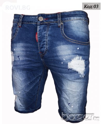 Мъжки къси дънки 50 модела, снимка 4 - Къси панталони - 21457391