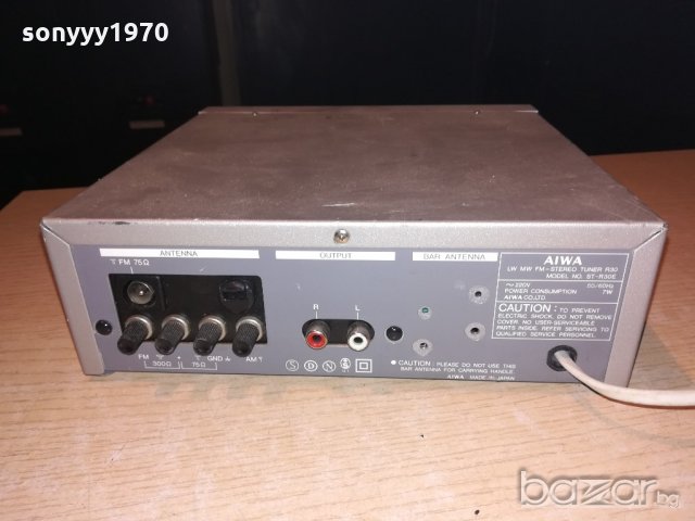 aiwa stereo tuner-made in japan-внос швеицария, снимка 7 - Ресийвъри, усилватели, смесителни пултове - 21123960