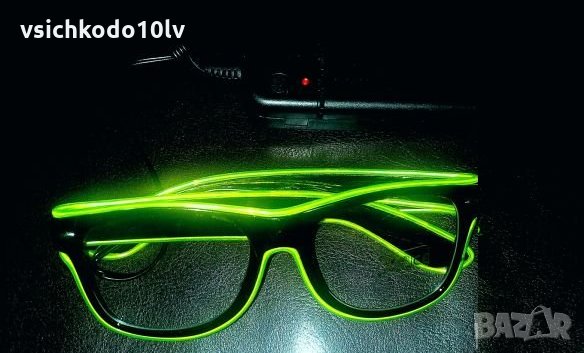 LED Светещи  очила за парти, снимка 3 - Слънчеви и диоптрични очила - 25944983