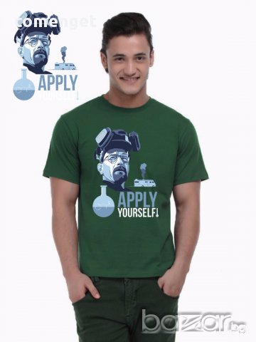 НОВО! Мъжки тениски BREAKING BAD с HEISENBERG принт! Поръчай тениска по твой дизайн!, снимка 3 - Тениски - 14338365