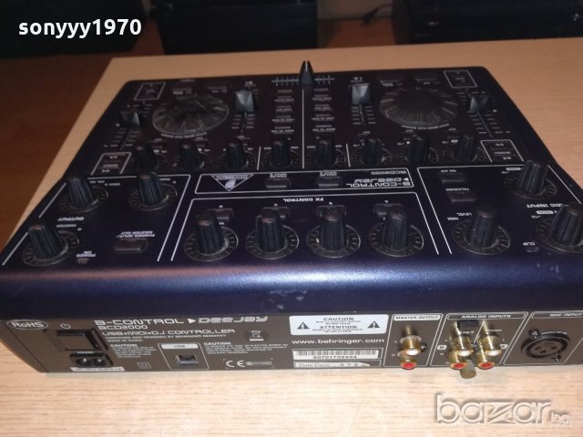 behriner bcd2000 b-control deejay-usb midi dj controller from uk, снимка 13 - Ресийвъри, усилватели, смесителни пултове - 20284389