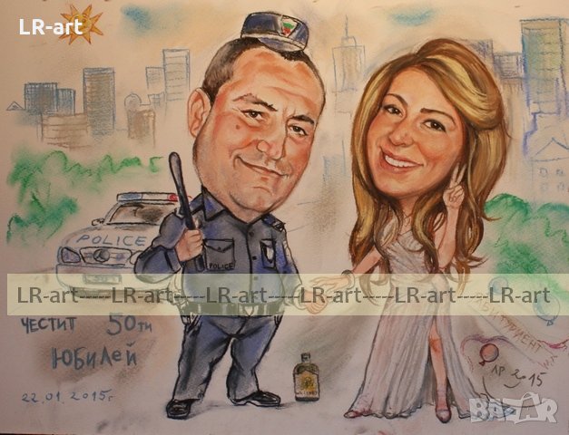 Рисувам ръчно КАРИКАТУРИ, ШАРЖ , снимка 16 - Картини - 23324902