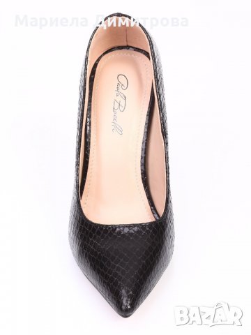 Дамски черни страхотни обувки, снимка 4 - Дамски обувки на ток - 25373727