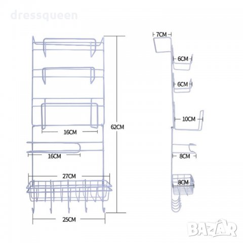 1924 Висящ кухненски органайзер за хладилник, снимка 2 - Други - 25173755