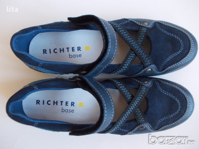 Обувки за момиче RICHTER оригинални ест.велур/ест.кожа № 33, снимка 3 - Детски маратонки - 18043831