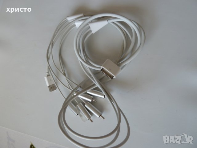 Apple оригинален кабел за аудио видео връзки нов, снимка 1 - iPod - 24501438