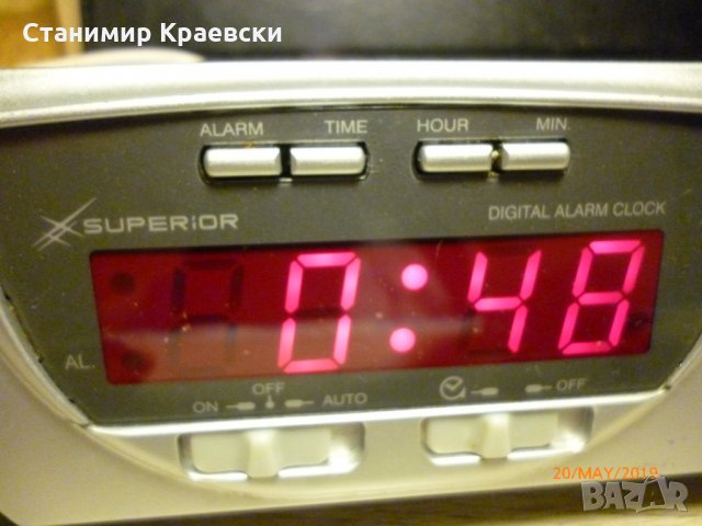 Superior к25 - clock radio alarm - финал, снимка 2 - Други - 25477368