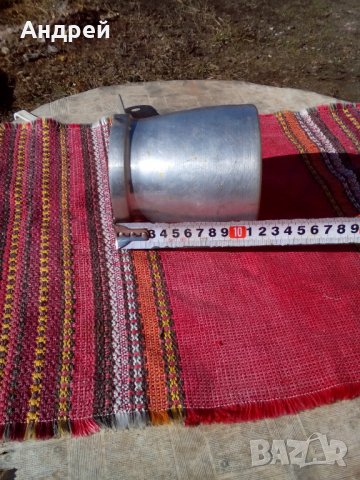 Старо алуминиево джезве, снимка 6 - Други ценни предмети - 24396094