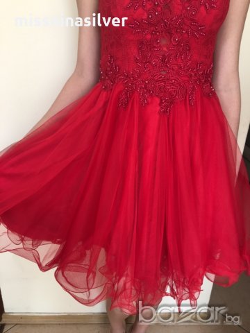 Бална  рокля в червено - НОВО!, снимка 5 - Рокли - 20842263