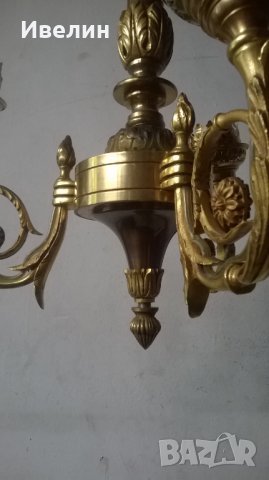 бароков полилей от бронз, снимка 7 - Полилеи - 25197540