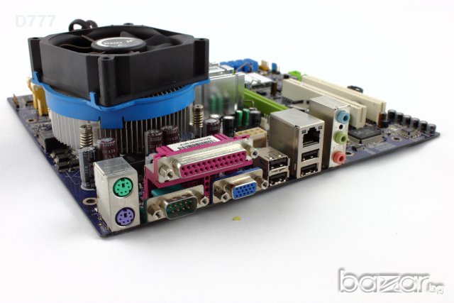 Дъно FOXCONN 945GZ7MC-KS2H + Процесор Intel CeleronD  3.46GHz+1GB RAM, снимка 3 - Дънни платки - 16009424