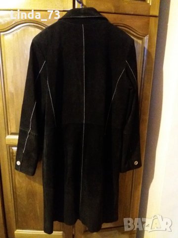 Дам.яке-ест.велур-"Fashion concept"-дълго-черно. Закупено от Германия., снимка 3 - Якета - 22492390