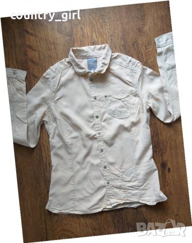 g-star lynn slim dnm shirt wmn - страхотна дамска риза, снимка 7 - Ризи - 25082168
