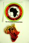 Медальон Африка : Fire Lion (уникат)(реге,reggae,dancehall) , снимка 1 - Колиета, медальони, синджири - 8575455