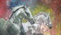 Автентична картина "Коне", снимка 6